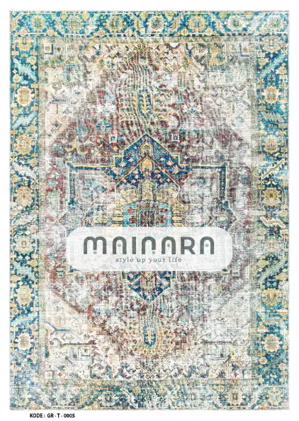 Karpet Tradisional (GR-T-0005) - Green,Yellow,Brown