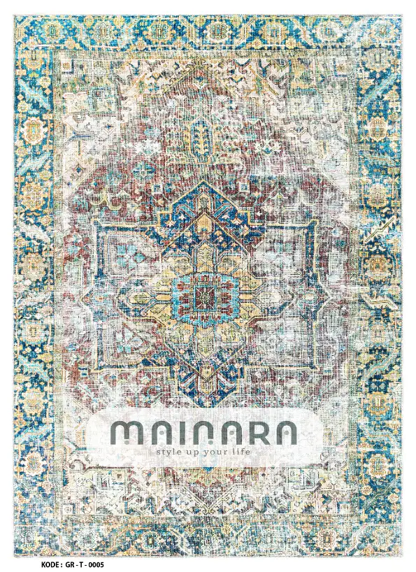 Karpet Tradisional (GR-T-0005) - Green,Yellow,Brown