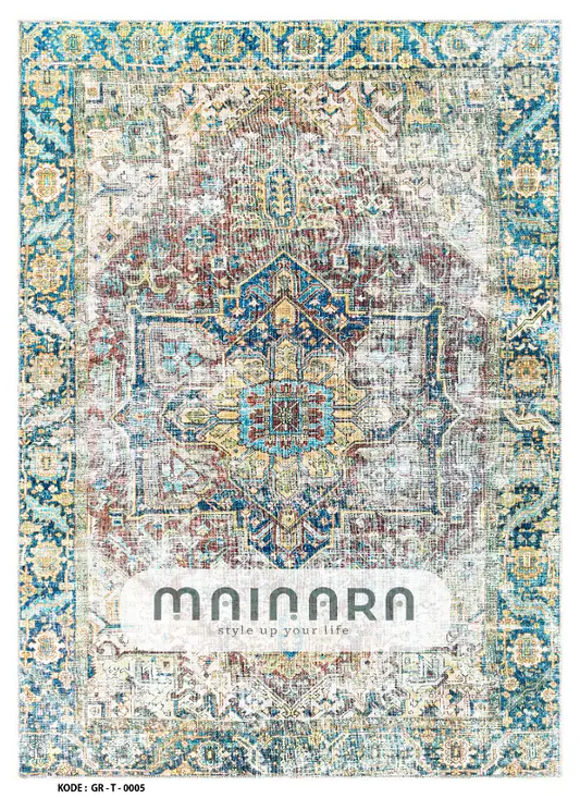 Karpet Tradisional (GR-T-0005) - Green,Yellow,Brown