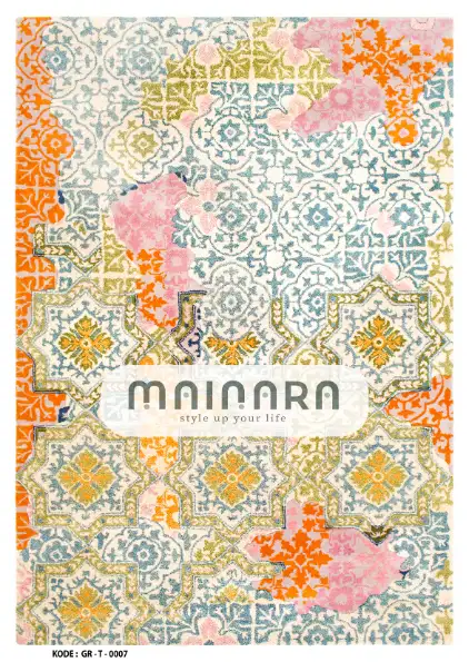 Karpet Tradisional (GR-T-0007) - Green,Orange,Blue