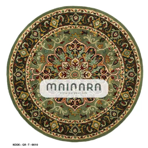 Karpet Tradisional (GR-T-0010) - Green,Yellow