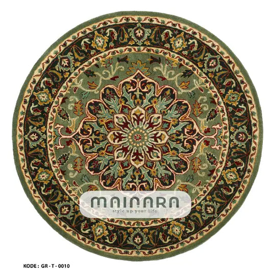 Karpet Tradisional (GR-T-0010) - Green,Yellow