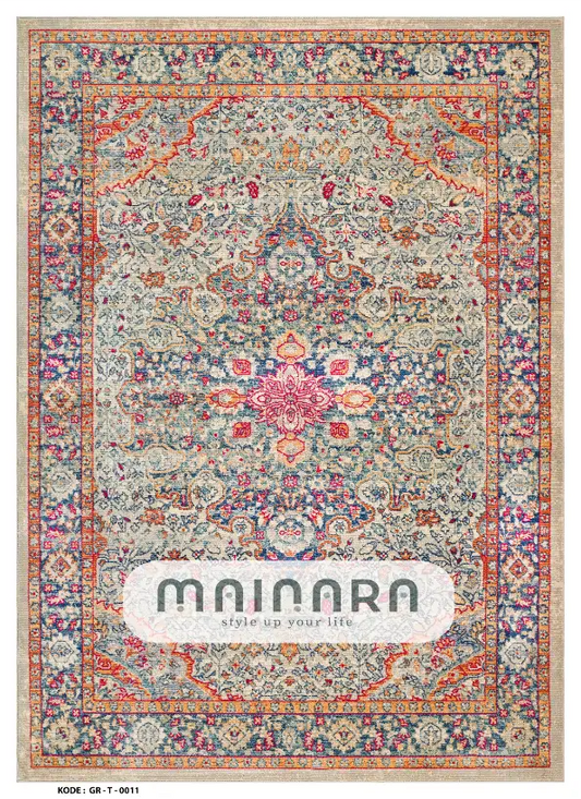Karpet Tradisional (GR-T-0011) - Green,Purple,Pink