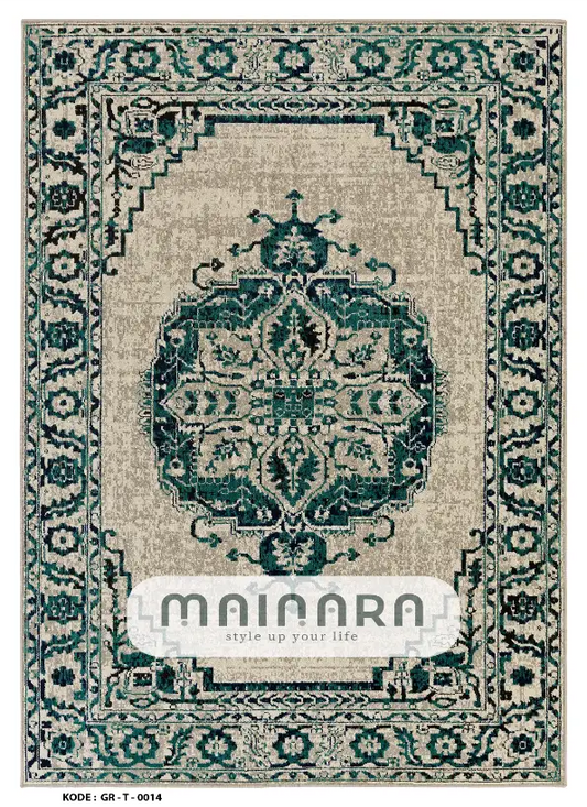 Karpet Tradisional (GR-T-0014) - Green,Emerald,Brown