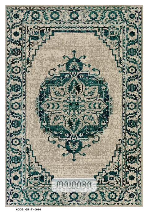 Karpet Tradisional (GR-T-0014) - Green,Emerald,Brown