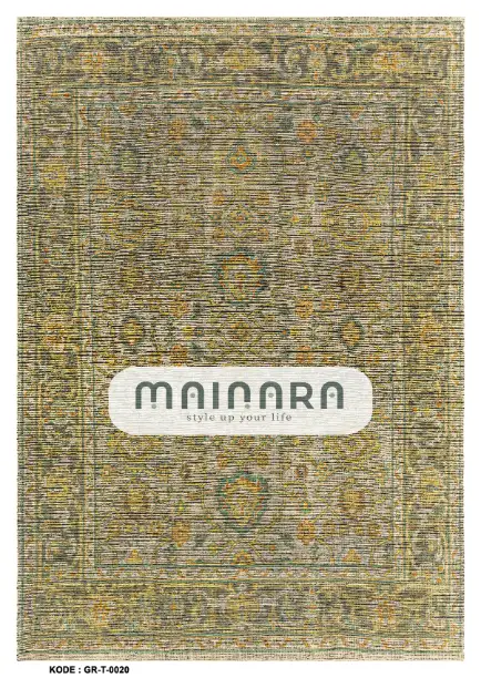 Karpet Tradisional (GR-T-0020) - Green,Yellow