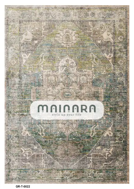 Karpet Tradisional (GR-T-0022) - Green,Grey,Cream