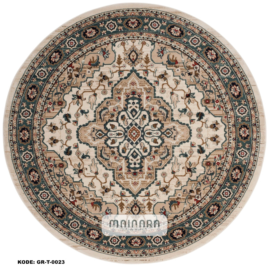 Karpet Tradisional (GR-T-0023) - Green,Brown