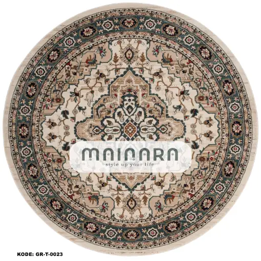 Karpet Tradisional (GR-T-0023) - Green,Brown