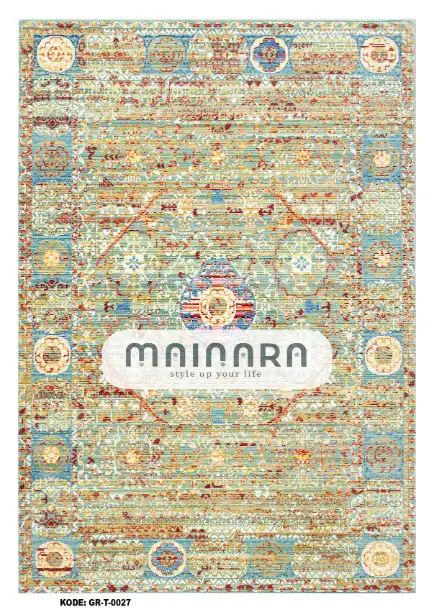 Karpet Tradisional (GR-T-0027) - Green,Blue