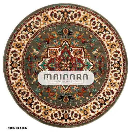 Karpet Tradisional (GR-T-0032) - Green,Red,Brown