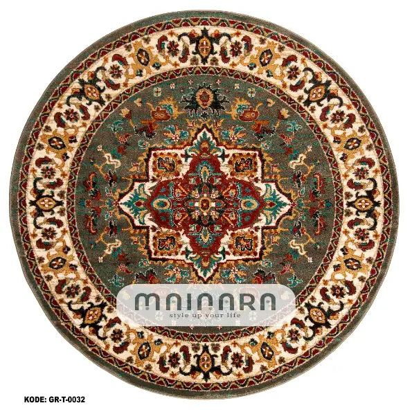 Karpet Tradisional (GR-T-0032) - Green,Red,Brown