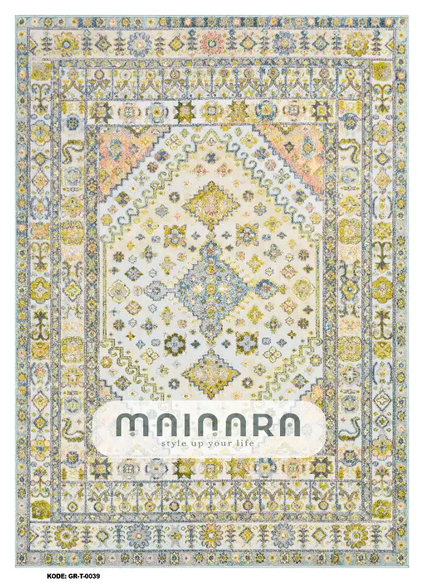 Karpet Tradisional (GR-T-0039) - Green,Lime,Blue