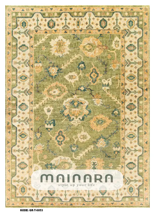 Karpet Tradisional (GR-T-0053) - Green, Yellow