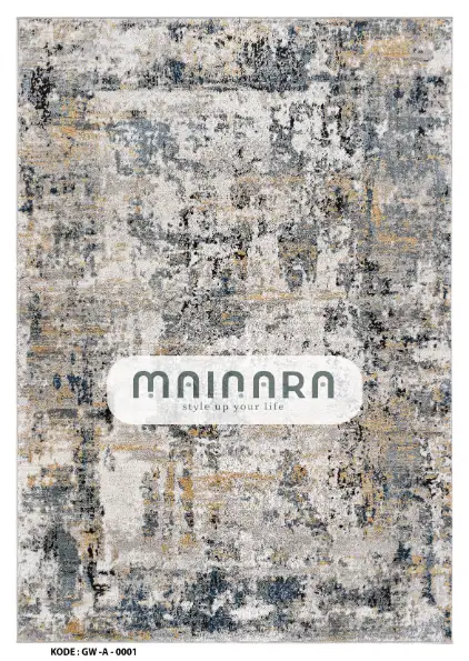 Karpet Abstrak (GW-A-0001) - Grey,Brown