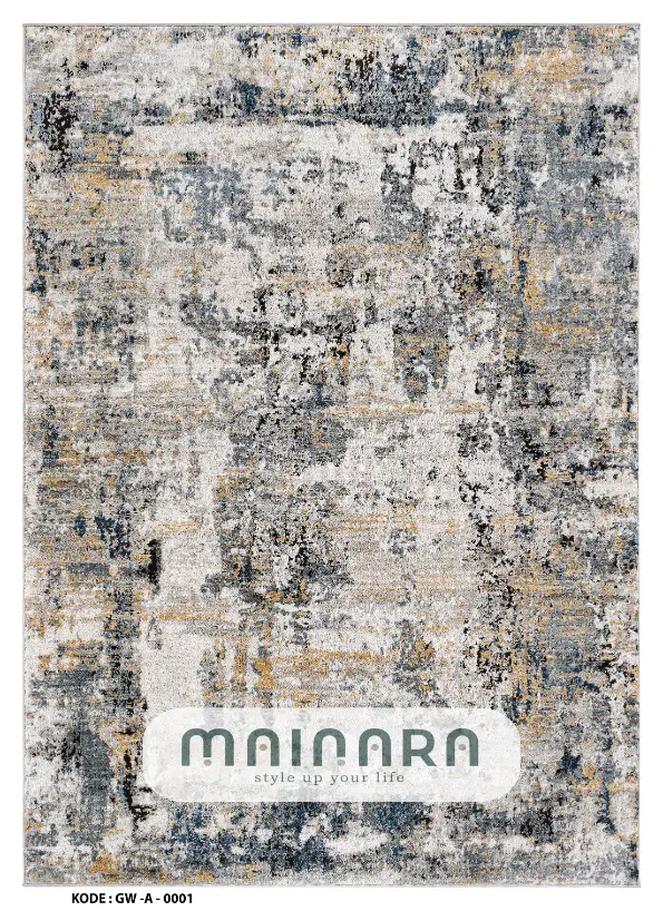 Karpet Abstrak (GW-A-0001) - Grey,Brown