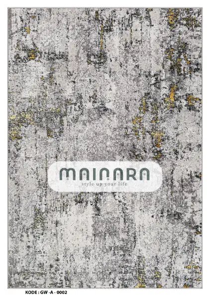 Karpet Abstrak (GW-A-0002) - Grey,Gold