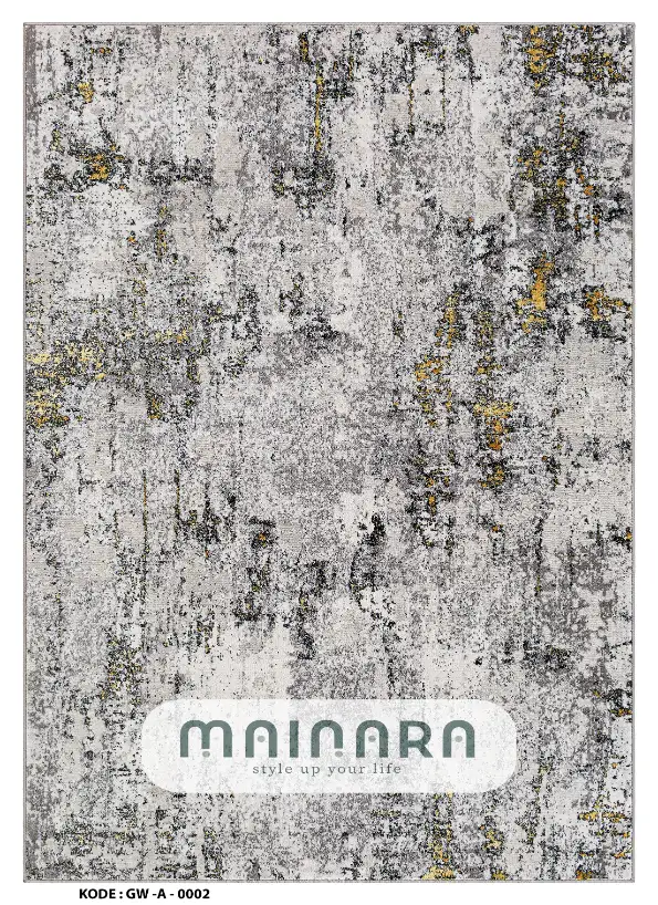 Karpet Abstrak (GW-A-0002) - Grey,Gold