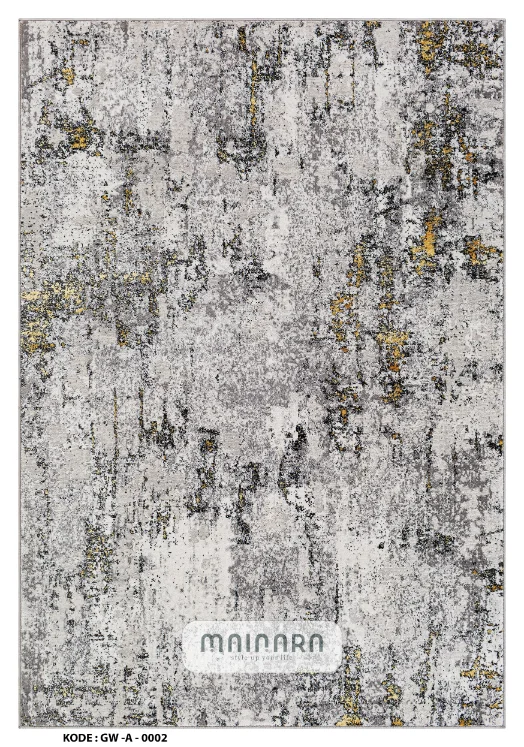 Karpet Abstrak (GW-A-0002) - Grey,Gold