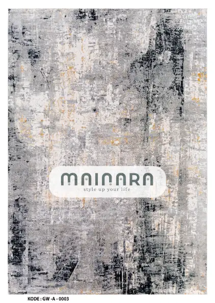 Karpet Abstrak (GW-A-0003) - Grey,Black,Yellow