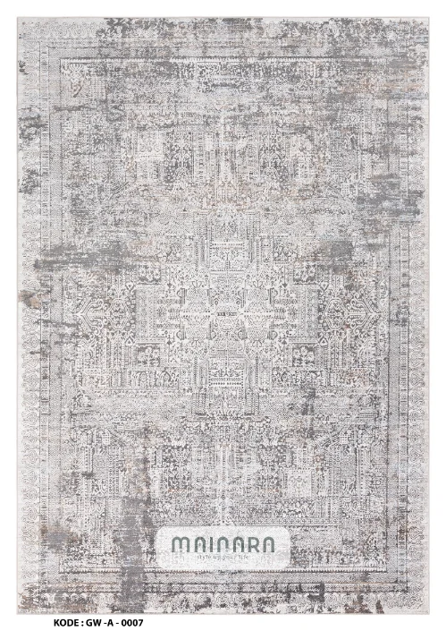 Karpet Abstrak (GW-A-0007) - Grey,Gold