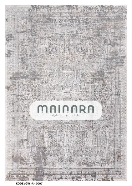 Karpet Abstrak (GW-A-0007) - Grey,Gold