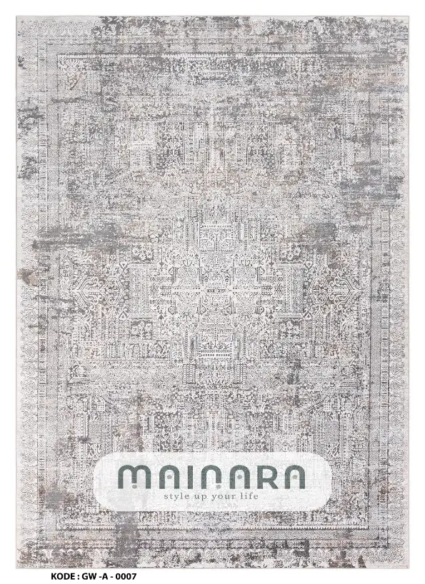 Karpet Abstrak (GW-A-0007) - Grey,Gold