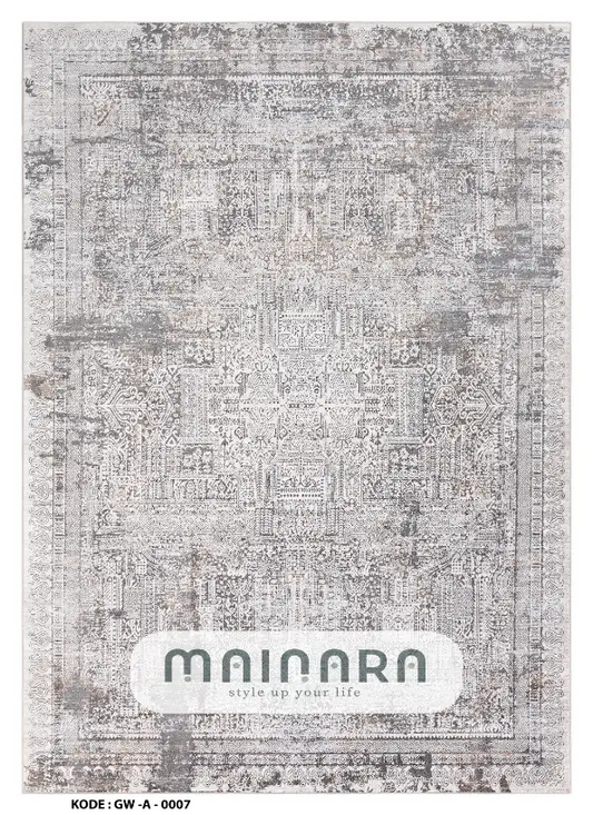 Karpet Abstrak (GW-A-0007) - Grey,Gold