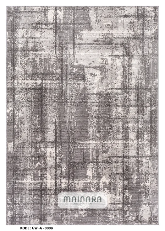 Karpet Abstrak (GW-A-0008) - Grey
