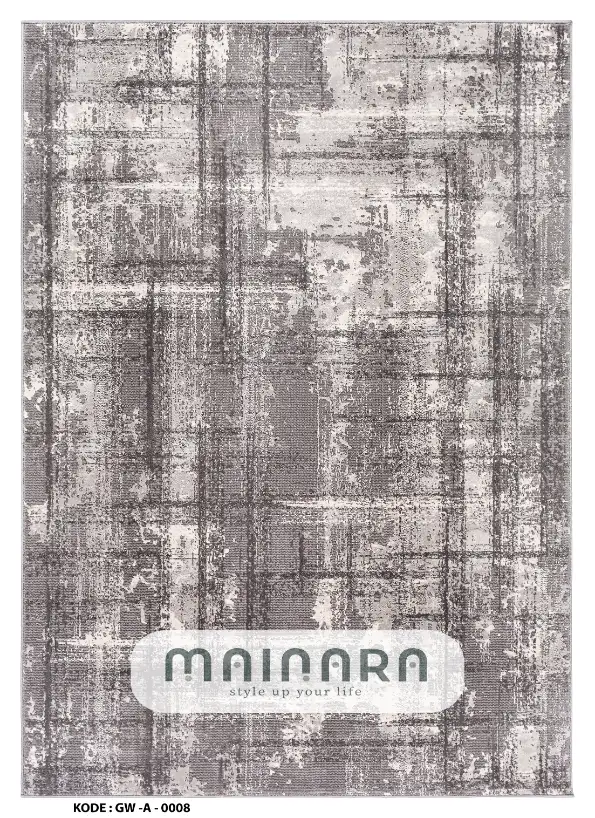 Karpet Abstrak (GW-A-0008) - Grey