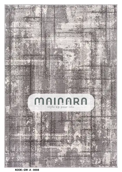 Karpet Abstrak (GW-A-0008) - Grey