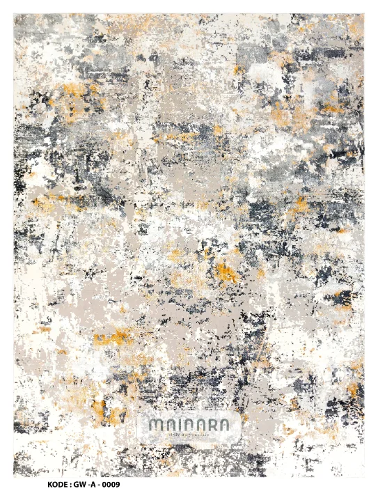 Karpet Abstrak (GW-A-0009) - Grey,Yellow