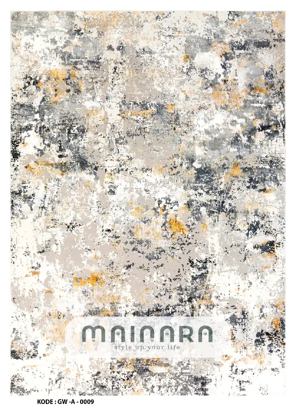 Karpet Abstrak (GW-A-0009) - Grey,Yellow
