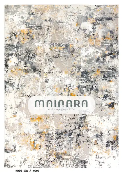 Karpet Abstrak (GW-A-0009) - Grey,Yellow