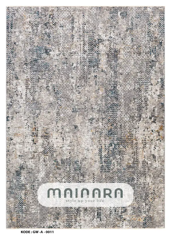 Karpet Abstrak (GW-A-0011) - Grey,Blue,Cream