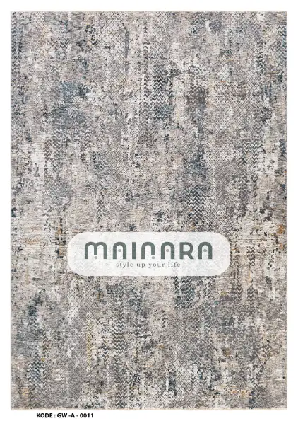 Karpet Abstrak (GW-A-0011) - Grey,Blue,Cream