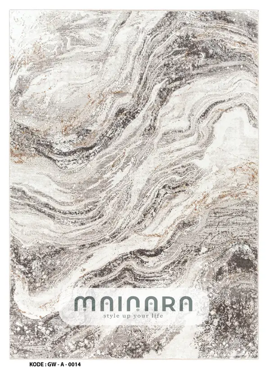 Karpet Abstrak (GW-A-0014) - Grey,Brown