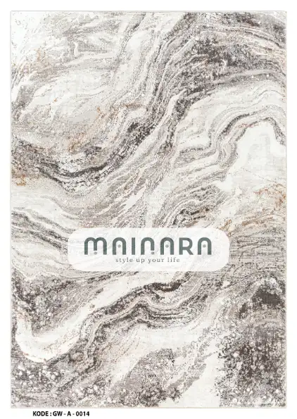 Karpet Abstrak (GW-A-0014) - Grey,Brown