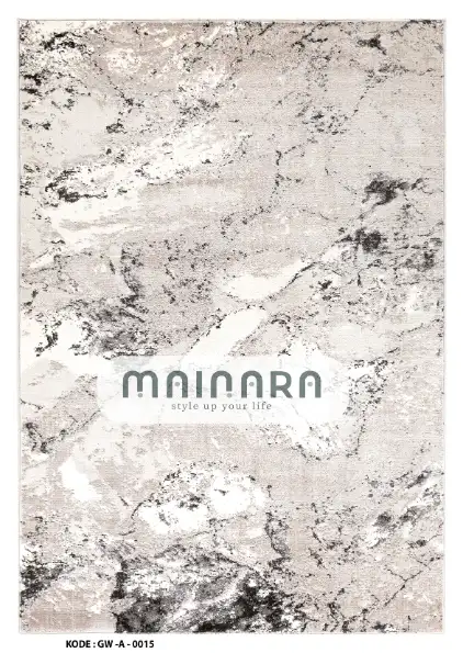 Karpet Abstrak (GW-A-0015) - Grey,Cream