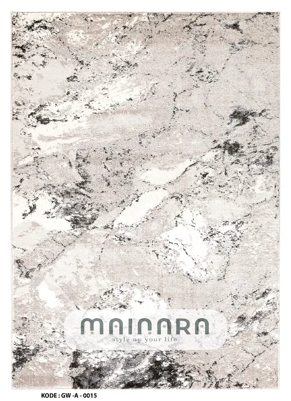 Karpet Abstrak (GW-A-0015) - Grey,Cream