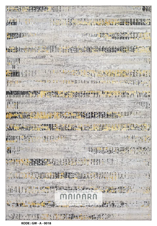 Karpet Abstrak (GW-A-0018) - Grey,Gold