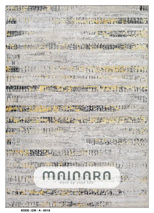 Karpet Abstrak (GW-A-0018) - Grey,Gold
