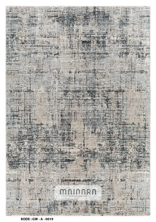 Karpet Abstrak (GW-A-0019) - Grey,Cream