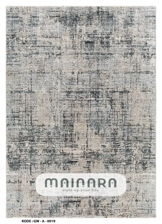 Karpet Abstrak (GW-A-0019) - Grey,Cream