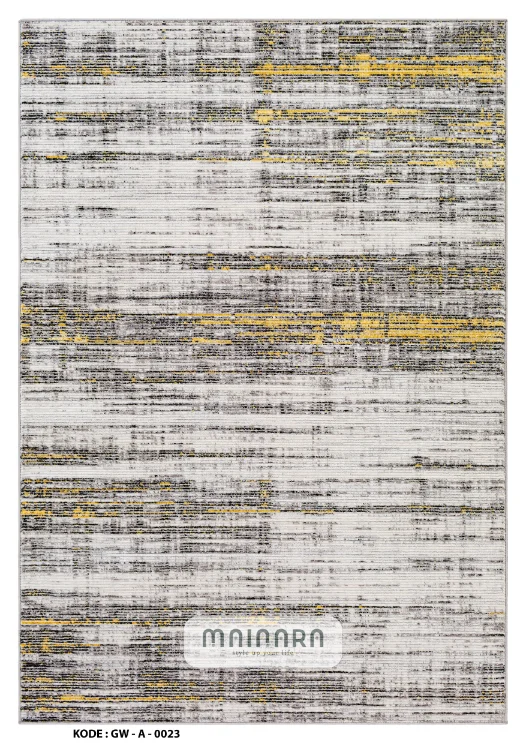 Karpet Abstrak (GW-A-0023) - Grey,Gold