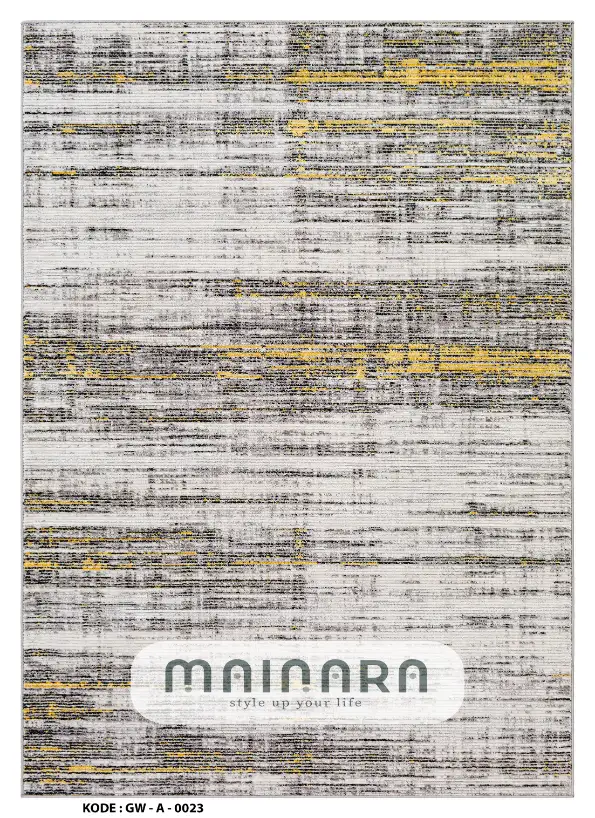 Karpet Abstrak (GW-A-0023) - Grey,Gold