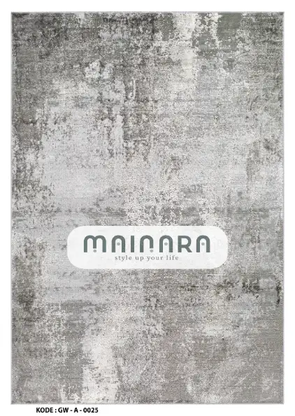 Karpet Abstrak (GW-A-0025) - Grey