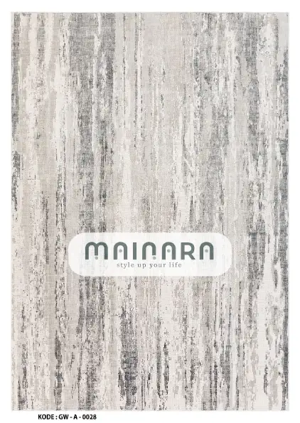 Karpet Abstrak (GW-A-0028) - Grey,Cream