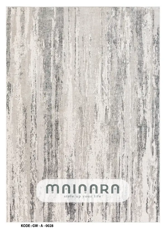 Karpet Abstrak (GW-A-0028) - Grey,Cream