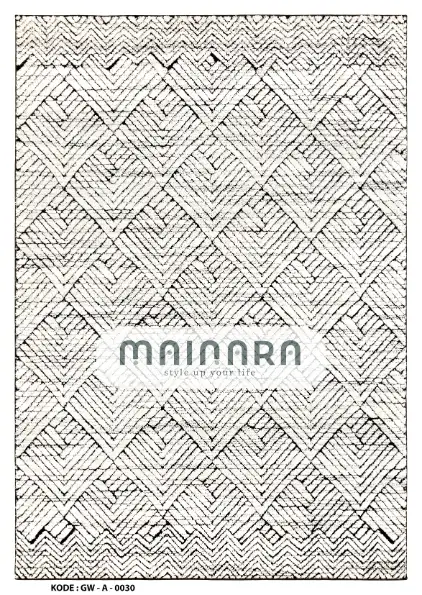 Karpet Abstrak (GW-A-0030) - Grey